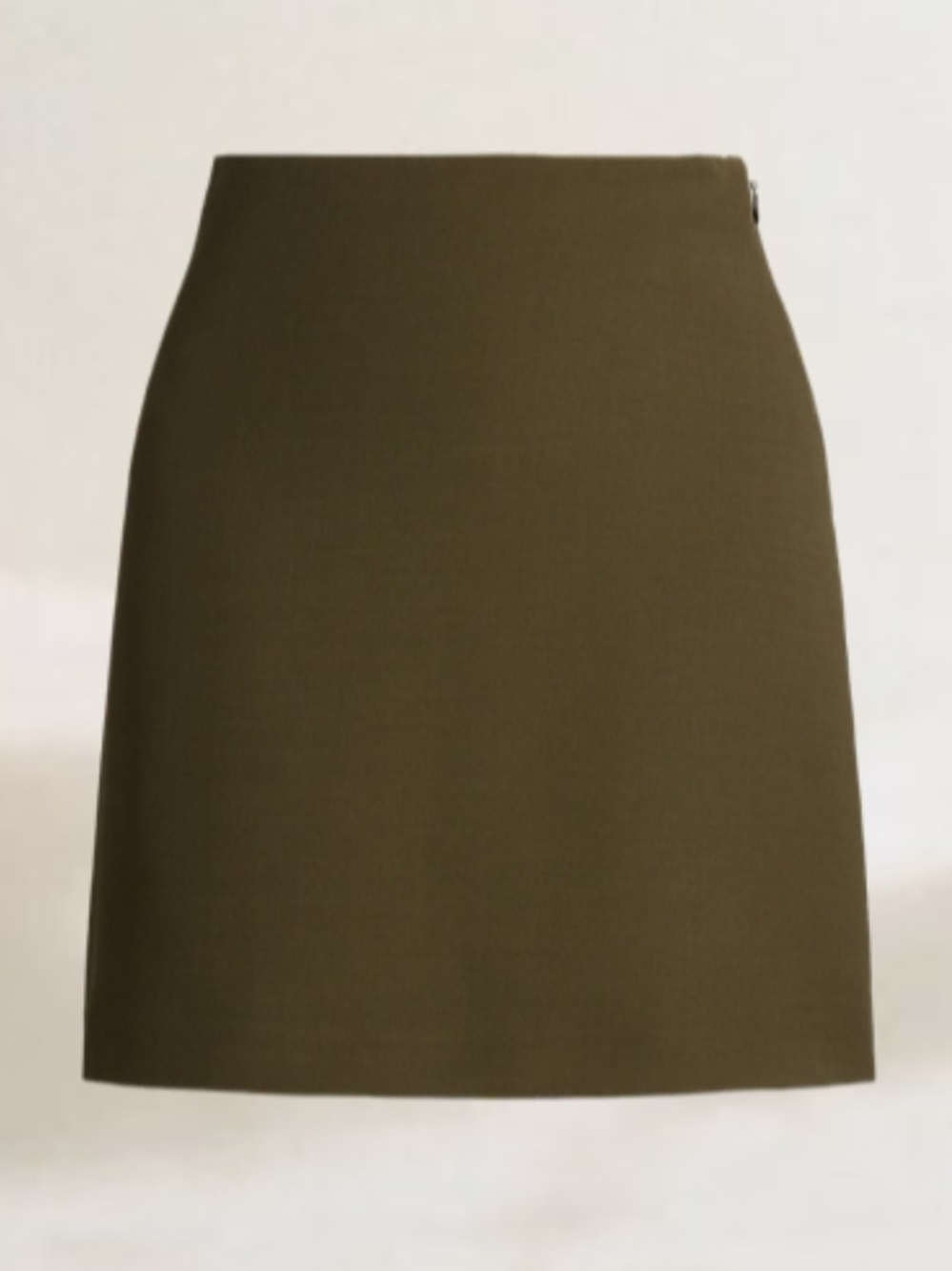 Ralph Lauren Purple Label Olive Straight Mini Skirt